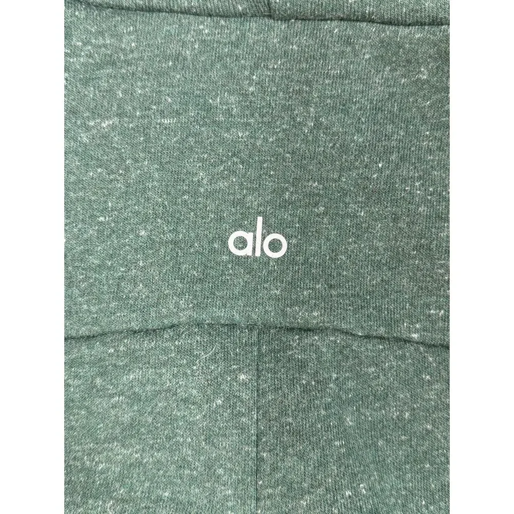 Alo Womens Green Turtleneck Pullover Sweatshirt